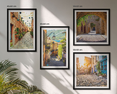 Galleria a parete Incantevoli strade lastricate in pietra