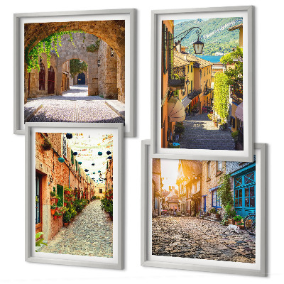 Galleria a parete Incantevoli strade lastricate in pietra