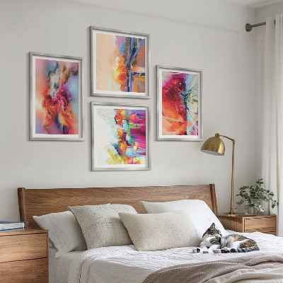 Polittico con cornice Astrazioni colorate della forma
