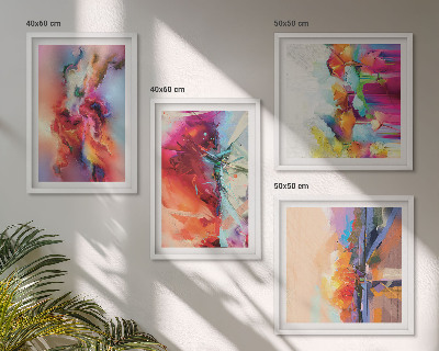 Polittico con cornice Astrazioni colorate della forma