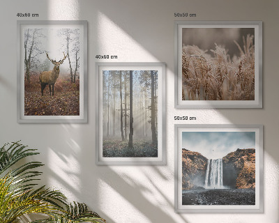 Polittico con cornice Paesaggi forestali di natura selvaggia