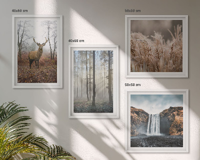 Polittico con cornice Paesaggi forestali di natura selvaggia