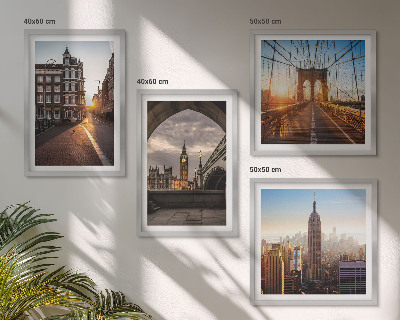 Polittico con cornice Set di dipinti con vedute di Londra