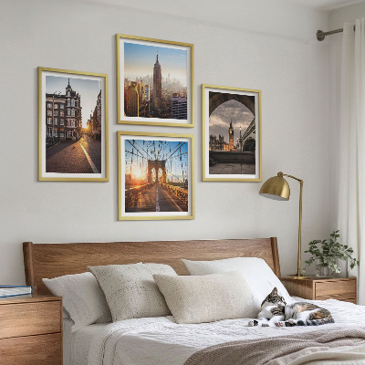 Polittico con cornice Set di dipinti con vedute di Londra