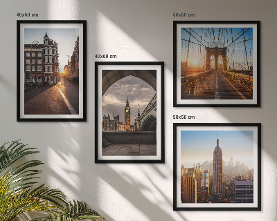Polittico con cornice Set di dipinti con vedute di Londra