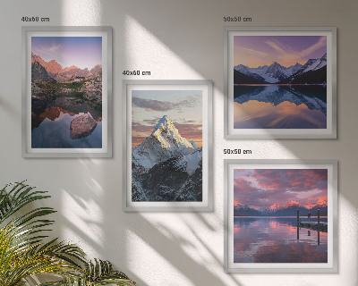 Galleria a parete Paesaggi montani sullo sfondo