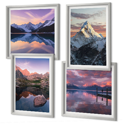 Galleria a parete Paesaggi montani sullo sfondo
