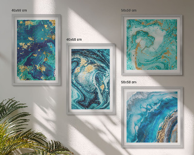 Polittico con cornice Astrazioni di pittura decorativa