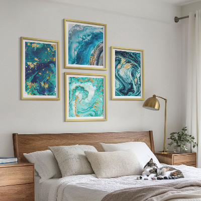 Polittico con cornice Astrazioni di pittura decorativa