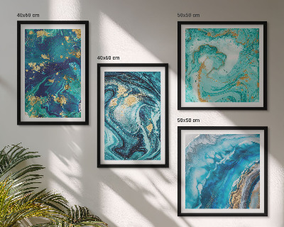 Polittico con cornice Astrazioni di pittura decorativa