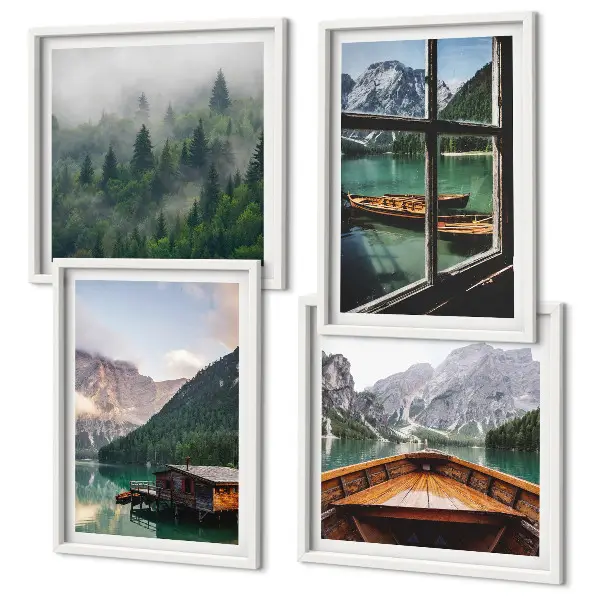Galleria a parete cottage sul lago di montagna a Łódź