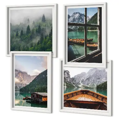 Galleria a parete cottage sul lago di montagna a Łódź