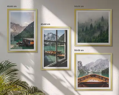 Galleria a parete cottage sul lago di montagna a Łódź