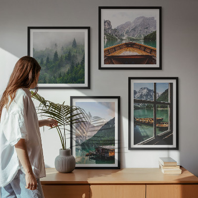 Galleria a parete Cottage sul lago di montagna Łódź