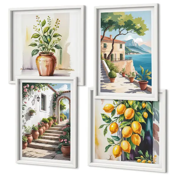 Limone fiori di mare galleria a parete