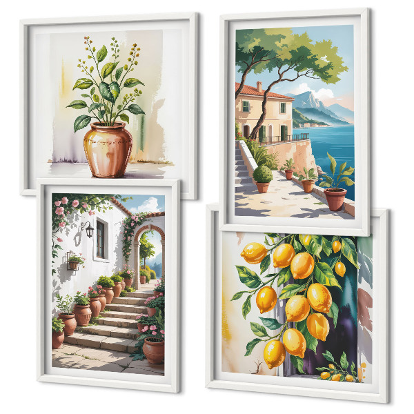 Galleria a parete Limone fiori di mare