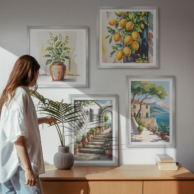 Galleria a parete Limone fiori di mare