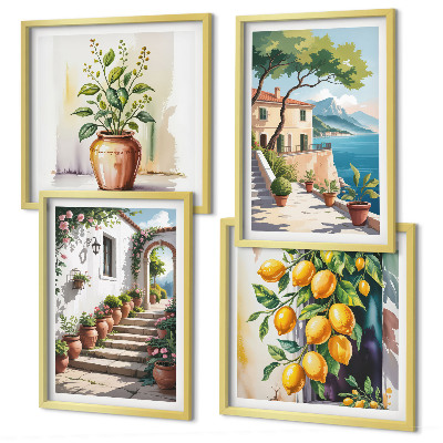 Galleria a parete Limone fiori di mare