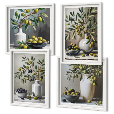 Galleria a parete Olive in ceramica grigio