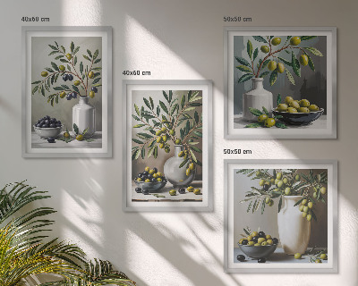 Galleria a parete Olive in ceramica grigio