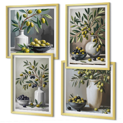 Galleria a parete Olive in ceramica grigio