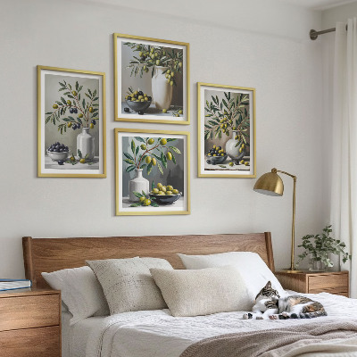 Galleria a parete Olive in ceramica grigio