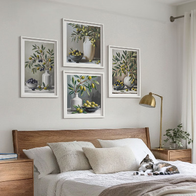 Galleria a parete Olive in ceramica grigio