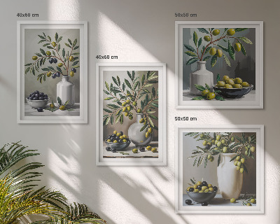Galleria a parete Olive in ceramica grigio