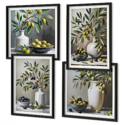 Galleria a parete Olive in ceramica grigio