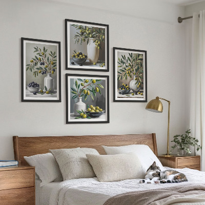 Galleria a parete Olive in ceramica grigio