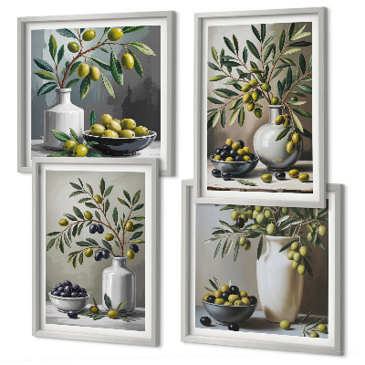 Galleria a parete Olive in ceramica grigio