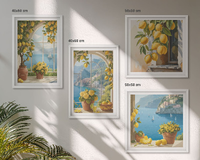 Galleria a parete Paesaggi marini, limoni, finestre