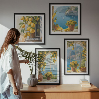 Galleria a parete Paesaggi marini, limoni, finestre