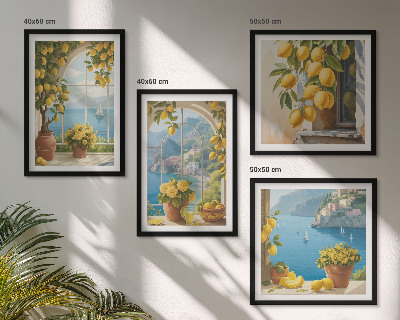 Galleria a parete Paesaggi marini, limoni, finestre