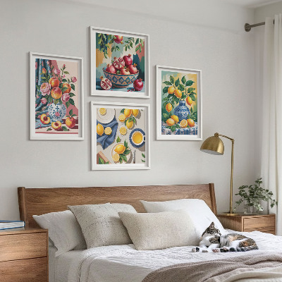 Galleria a parete Fiori e frutta in vaso