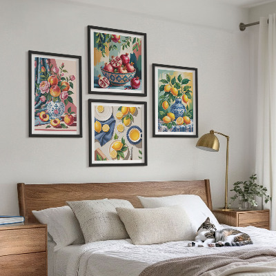 Galleria a parete Fiori e frutta in vaso