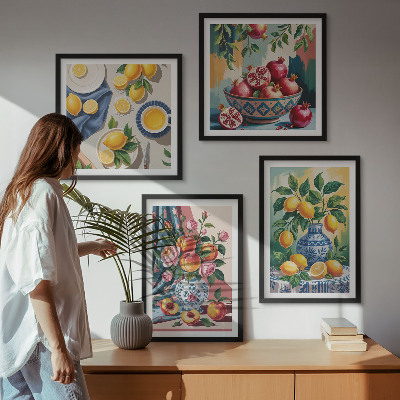 Galleria a parete Fiori e frutta in vaso