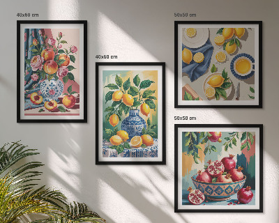 Galleria a parete Fiori e frutta in vaso