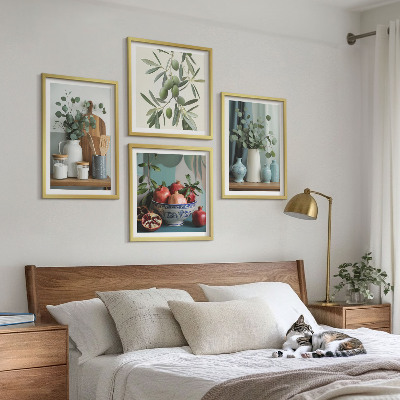 Galleria a parete olive verdi eucalipto