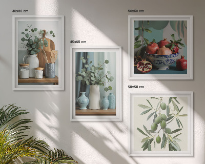 Galleria a parete olive verdi eucalipto