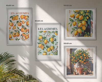 Galleria a parete Motivi agrumati fruttati