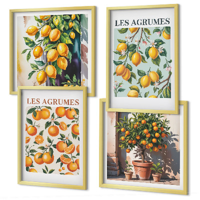 Galleria a parete Motivi agrumati fruttati