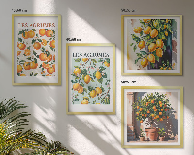 Galleria a parete Motivi agrumati fruttati