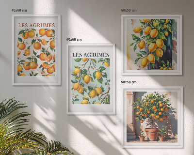 Galleria a parete Motivi agrumati fruttati
