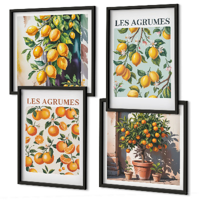 Galleria a parete Motivi agrumati fruttati