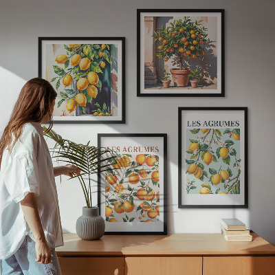 Galleria a parete Motivi agrumati fruttati