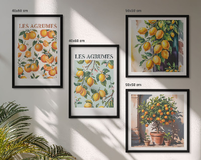 Galleria a parete Motivi agrumati fruttati