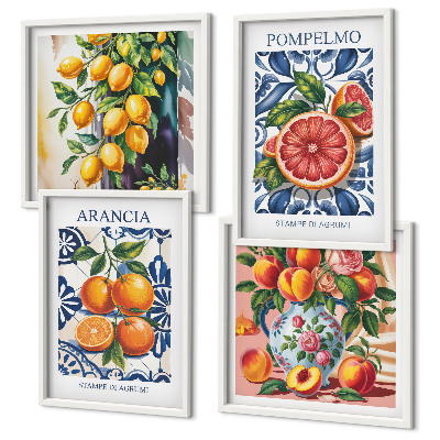 Galleria a parete Poster di moda sugli agrumi italiani
