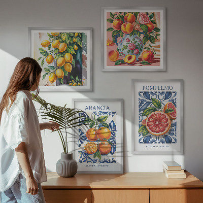 Galleria a parete Poster di moda sugli agrumi italiani