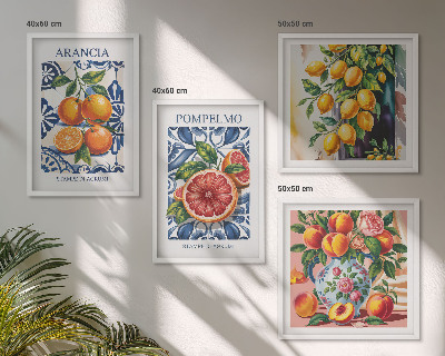 Galleria a parete Poster di moda sugli agrumi italiani